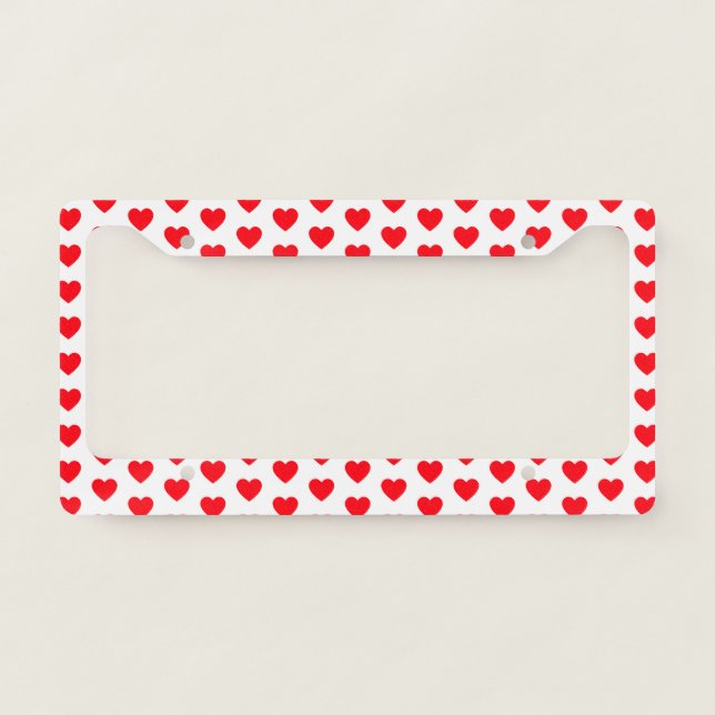 Red Heart Love Appreciation License Plate Frame (Front)