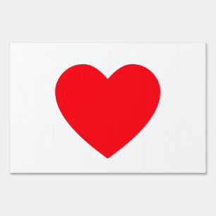 Red Heart Love Appreciation Sign