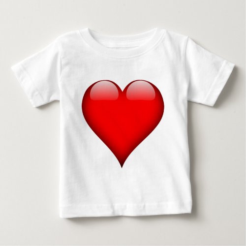 Red Heart Love Baby T_Shirt