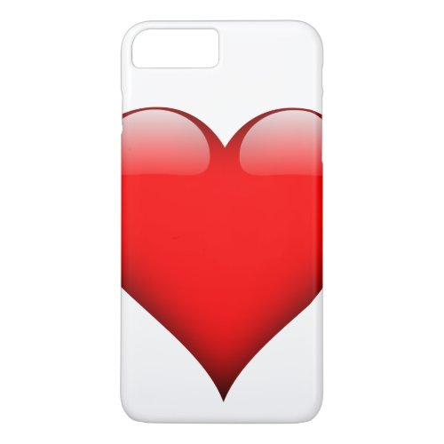 Red Heart Love iPhone 8 Plus7 Plus Case
