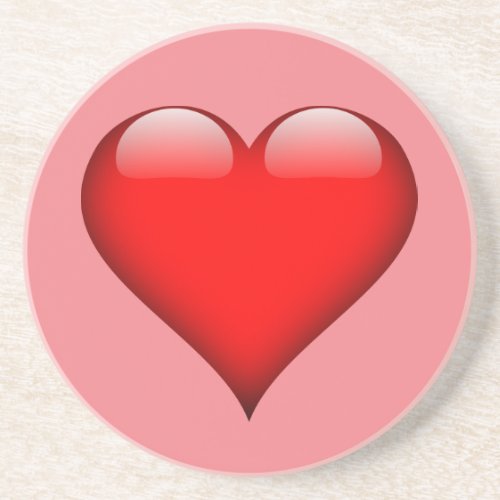 Red Heart Love Coaster