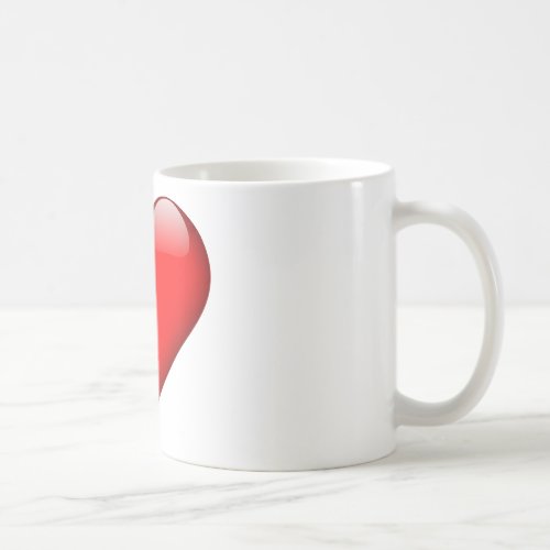 Red Heart Love Coffee Mug