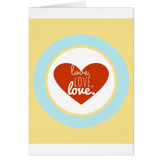 Red Heart Love Customizable Cards (Front)