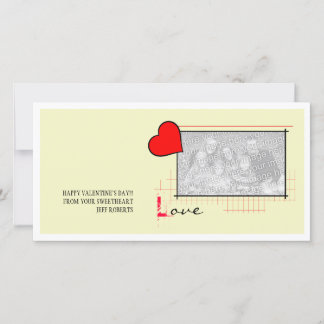 Red Heart Love Holiday Card