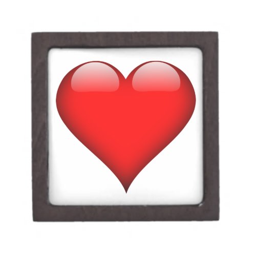 Red Heart Love Jewelry Box