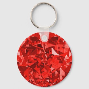 Red Heart Love Keychain by nadil2 at Zazzle