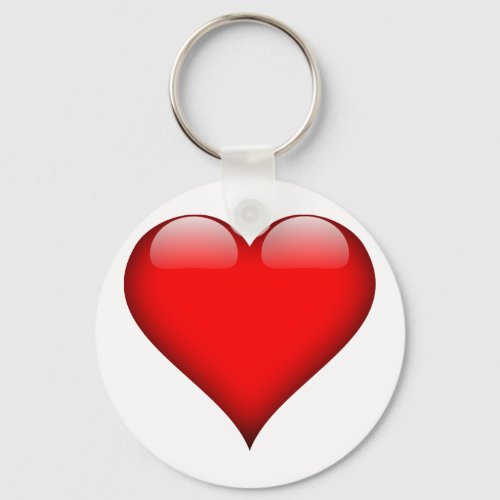 Red Heart Love Keychain