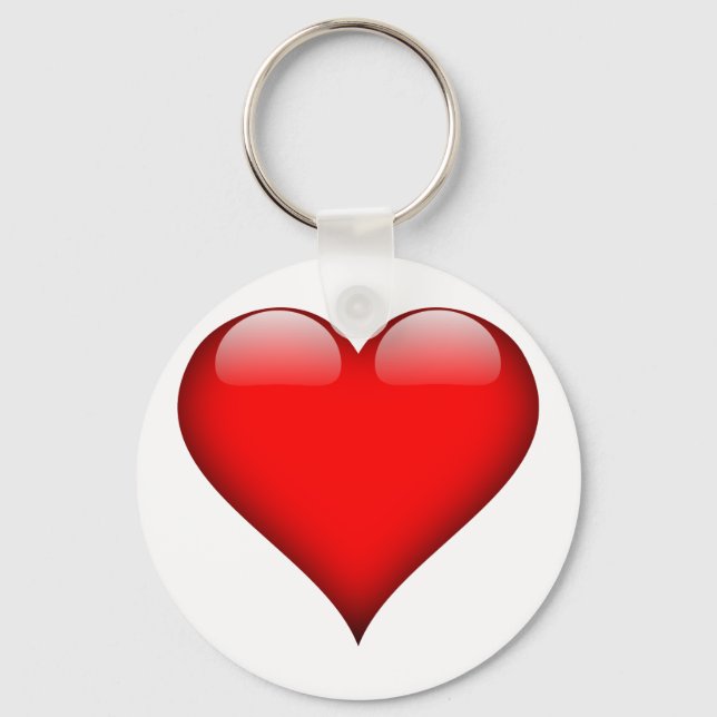Red Heart Love Keychain (Front)