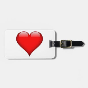 Red Heart Love Luggage Tag