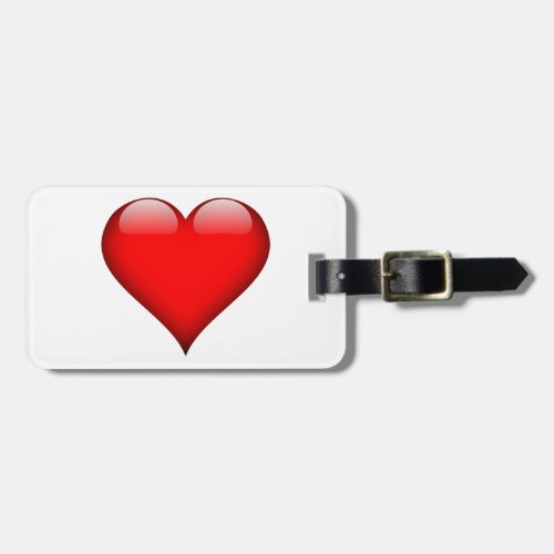 Red Heart Love Luggage Tag