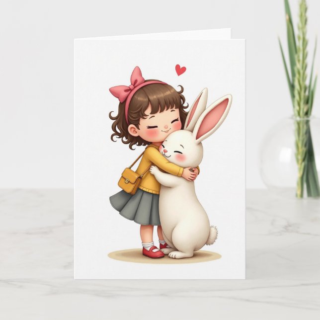 Red Heart Love Simple Scene Card (Front)