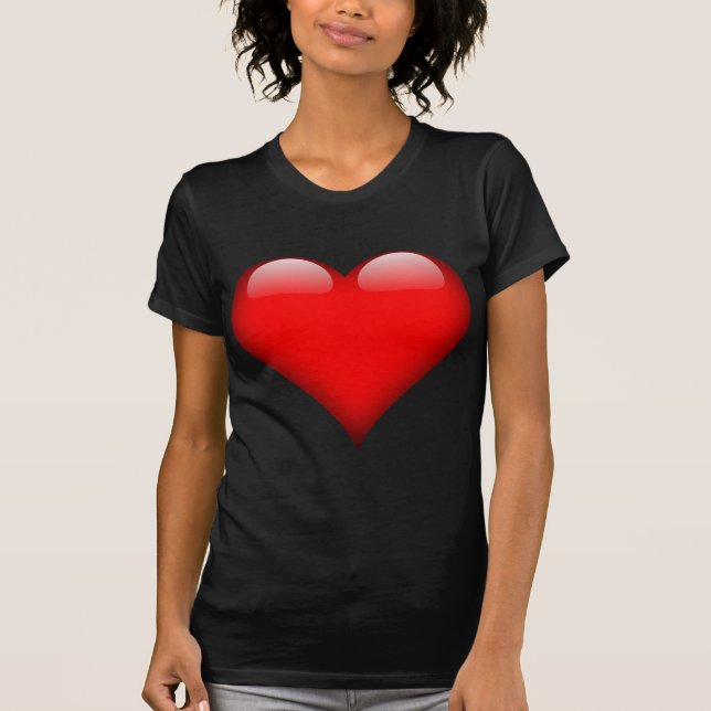 Red Heart Love T-Shirt (Front)