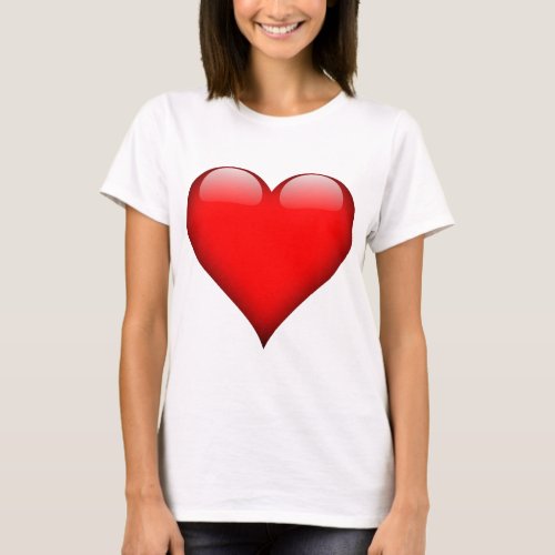 Red Heart Love T_Shirt
