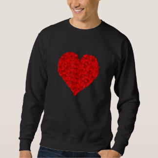 Red Heart Love Valentines for Girlfriend Women Him Sweatshirt
