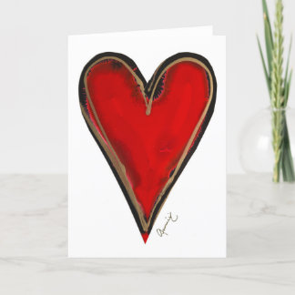 Red Heart Lovitude Blank Note Card
