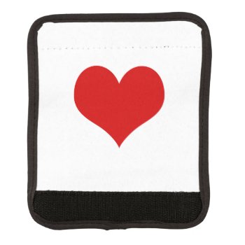 Red Heart Luggage Handle Wrap by kfleming1986 at Zazzle