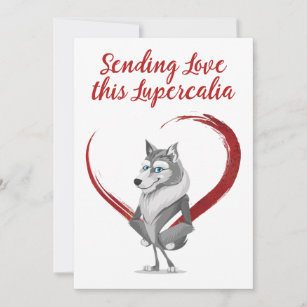 Wolf Valentine's Day Cards | Zazzle
