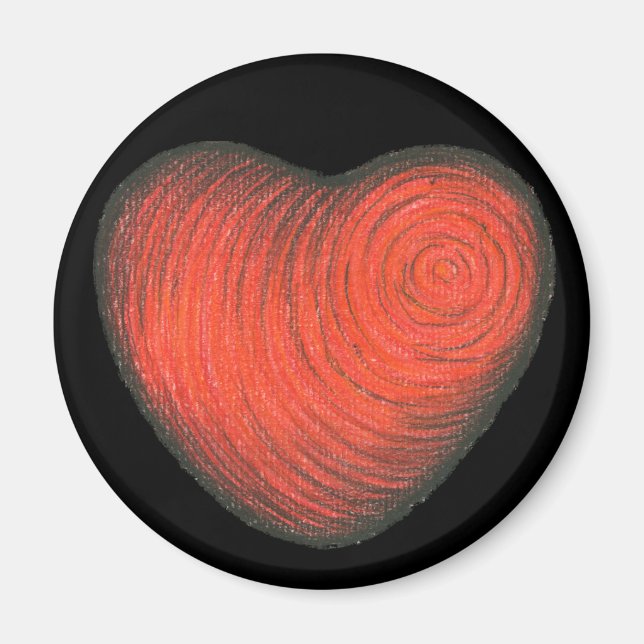 Red Heart Magnet (Front)