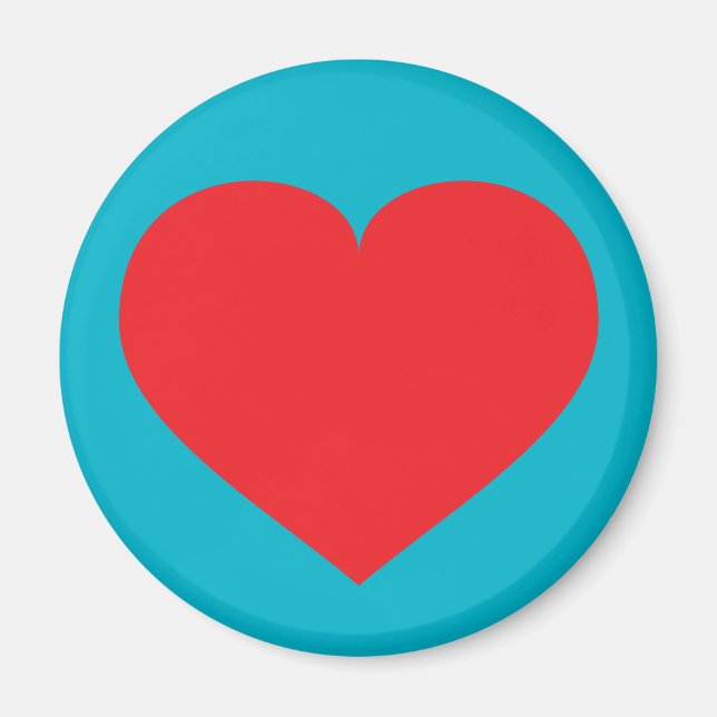 Red heart magnet (Front)