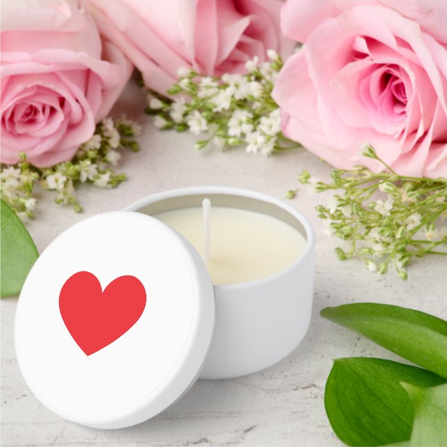 Red Heart Mini Candle Favor for Special Events Mini Candle Favors (Insitu (Wedding))