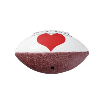 Red Heart Mini Football by kfleming1986 at Zazzle