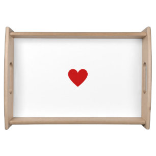 Red Heart Modern Minimalist Simple Love Serving Tray