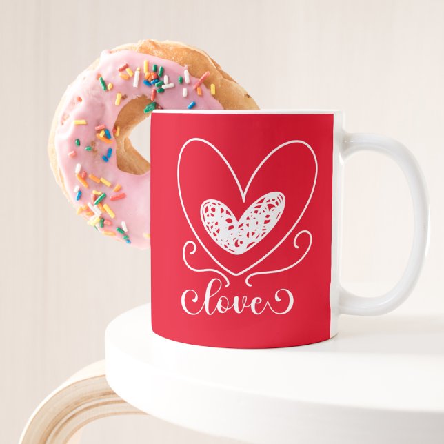 Red Heart Mug – Romantic Anniversary Cup (Creator Uploaded)