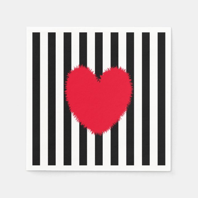 Red heart napkins (Front)