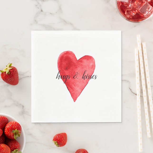 Red Heart Napkins (Insitu)