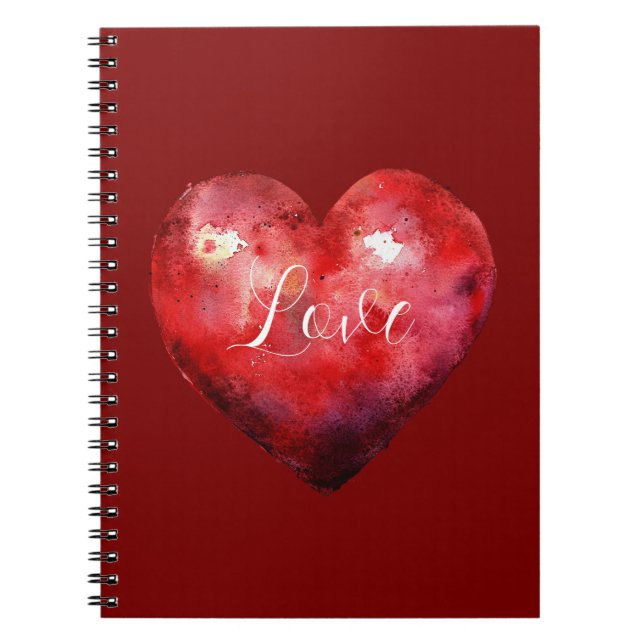 Red Heart Notebook (Front)