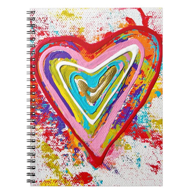 Red Heart Notebook (Front)