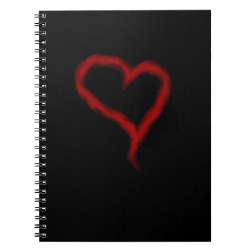 Red Heart Notebook