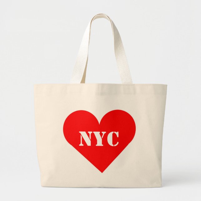 Red Heart NYC Jumbo Tote Bag (Front)