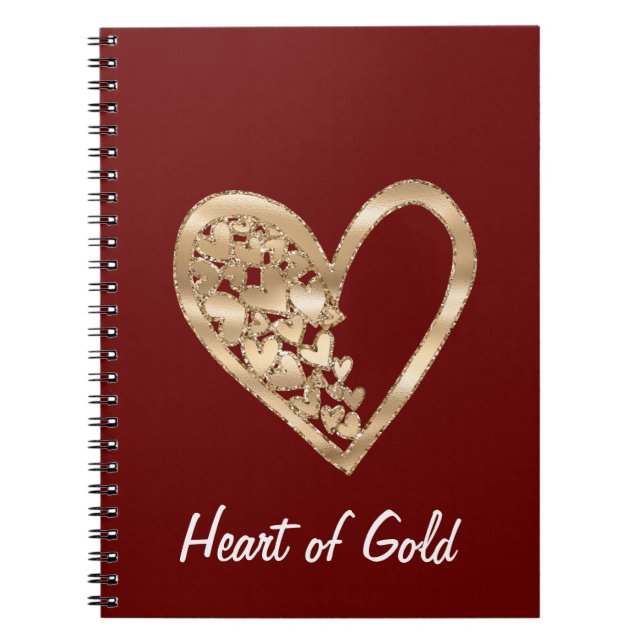 Red Heart of Gold Notebook (Front)