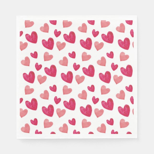 Red heart on napkins (Front)
