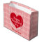 Red heart on pink name