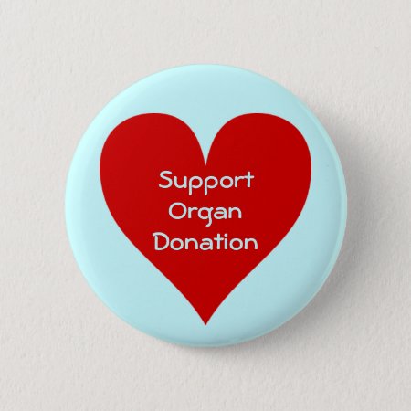 Red Heart Organ Donation Supporter Pin