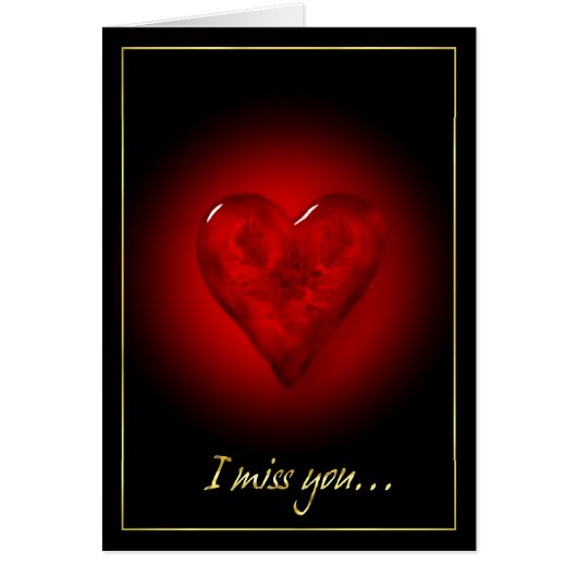 Red Heart Painted Glass Cards (Front)