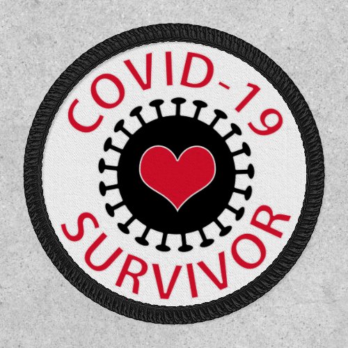 Red Heart Pandemic Coronavirus Covid_19 Survivor Patch