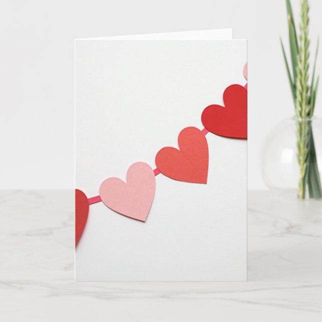 Red Heart Pattern Card (Front)