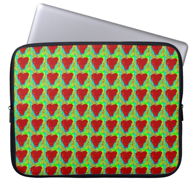 red heart pattern case (Front)