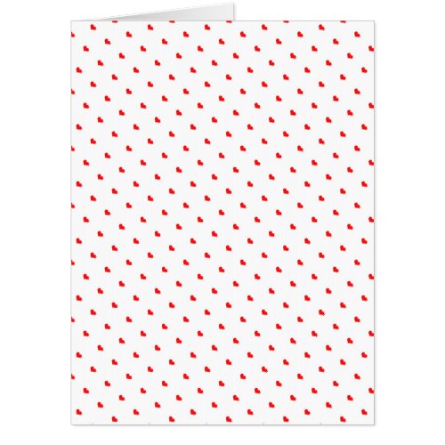 Red Heart Pattern Cute Valentines Day Custom 2022 Card