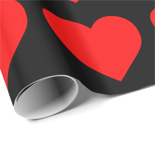 Red Heart pattern Wrapping Paper
