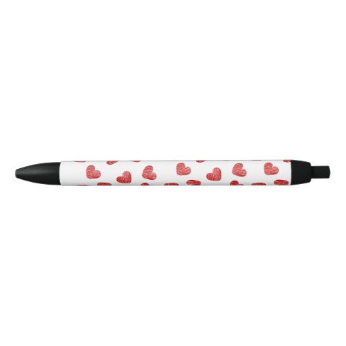 Red Heart Patterned Pen