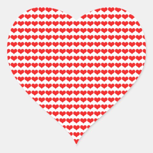 Red Heart Patterns Weddings Valentines Birthdays Heart Sticker