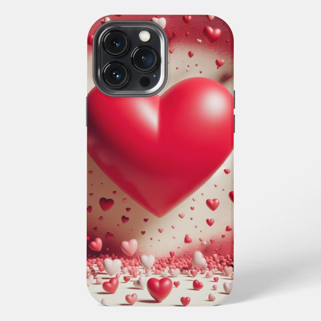 Red Heart Phone Case (Back)