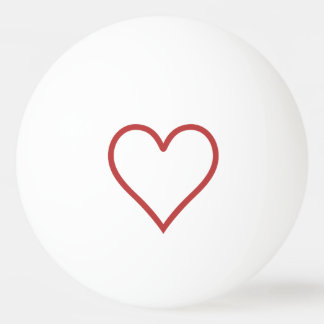Red Heart Ping Pong Ball