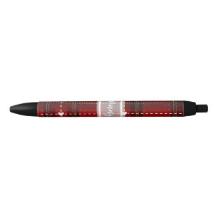 Red Heart Plaid Pen