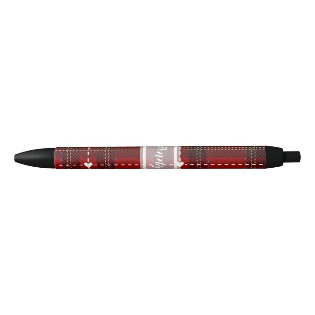Red Heart Plaid Pen (Front)