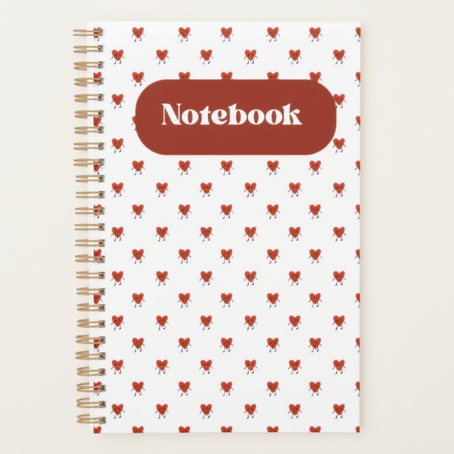 Red heart planner  (Front)